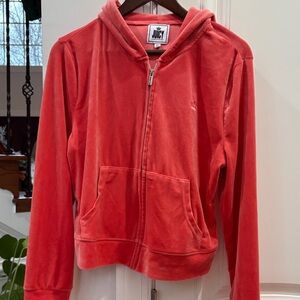 Juicy Couture Pink Velour Zip-Up Hoodie